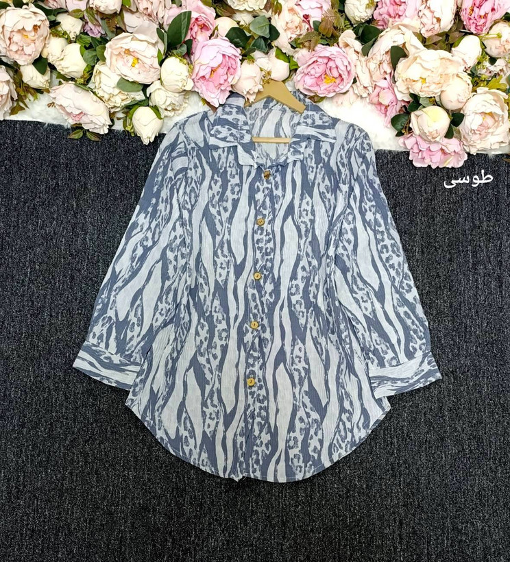 شومیز مانتویی زبرا در رنگبندی 🌈 🌈 کد ۱۸۲۶۰ مدلند