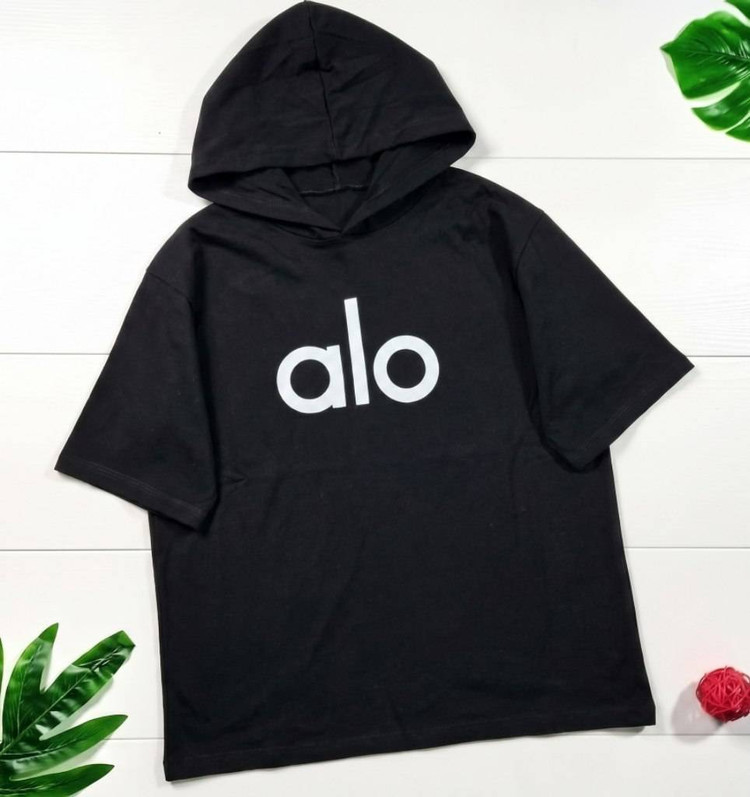 تیشرت باکسی alo💮 با پارچه نخ پنبه درجه یک ✅الیش12768