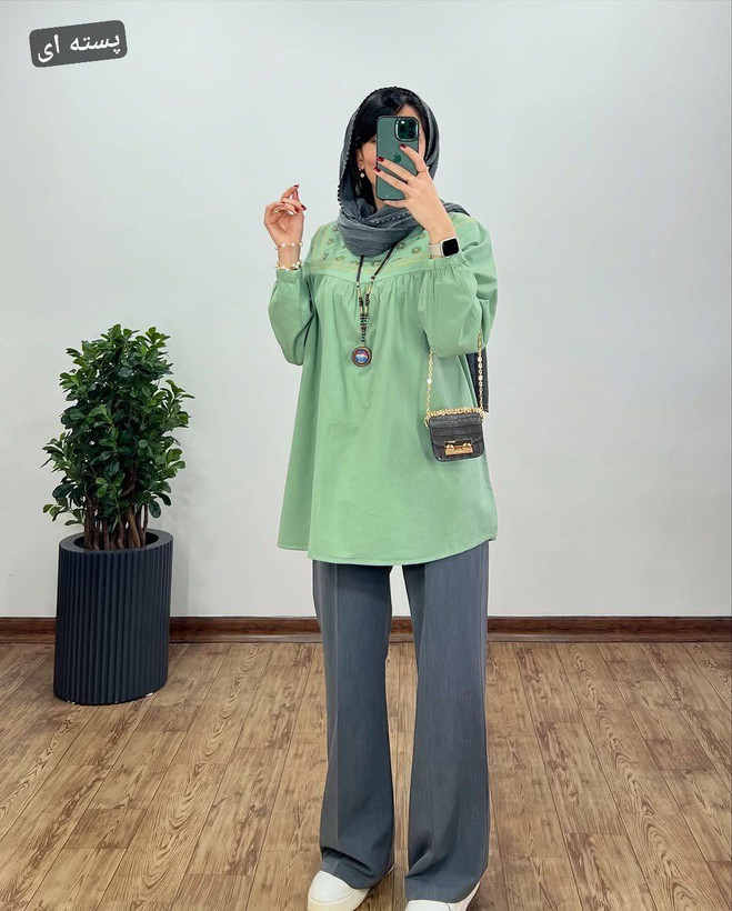 مانتو الیاف ستایش زیبا و شیک 😍✅5940شایسته