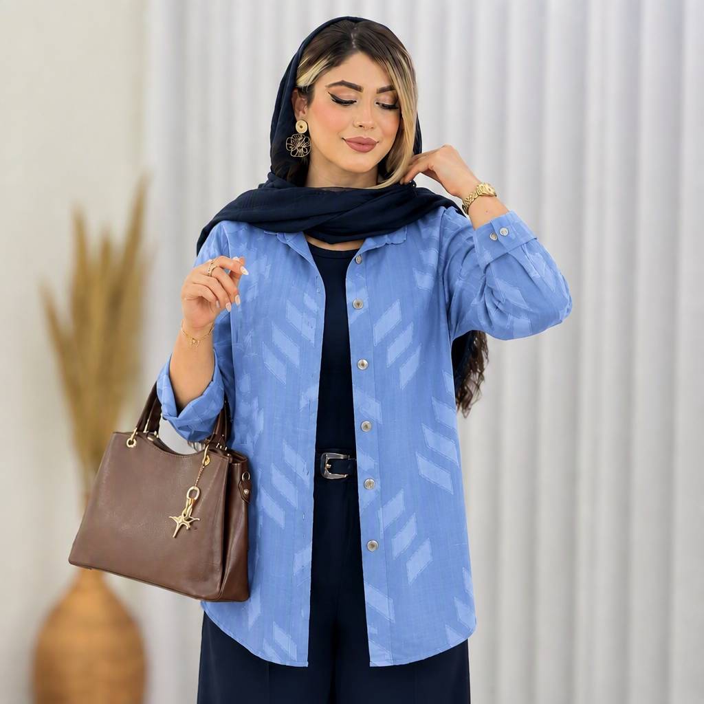 شومیز مانتویی کسمه😍👌🏻کد 15520 طاها