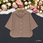 شومیز مانتویی ترانه با کیفیت پارچه عالی😍♥کد 22635 آرات