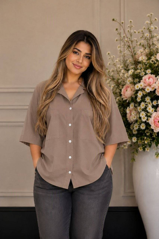 شومیز مانتویی ترانه با کیفیت پارچه عالی😍♥کد 22635 آرات