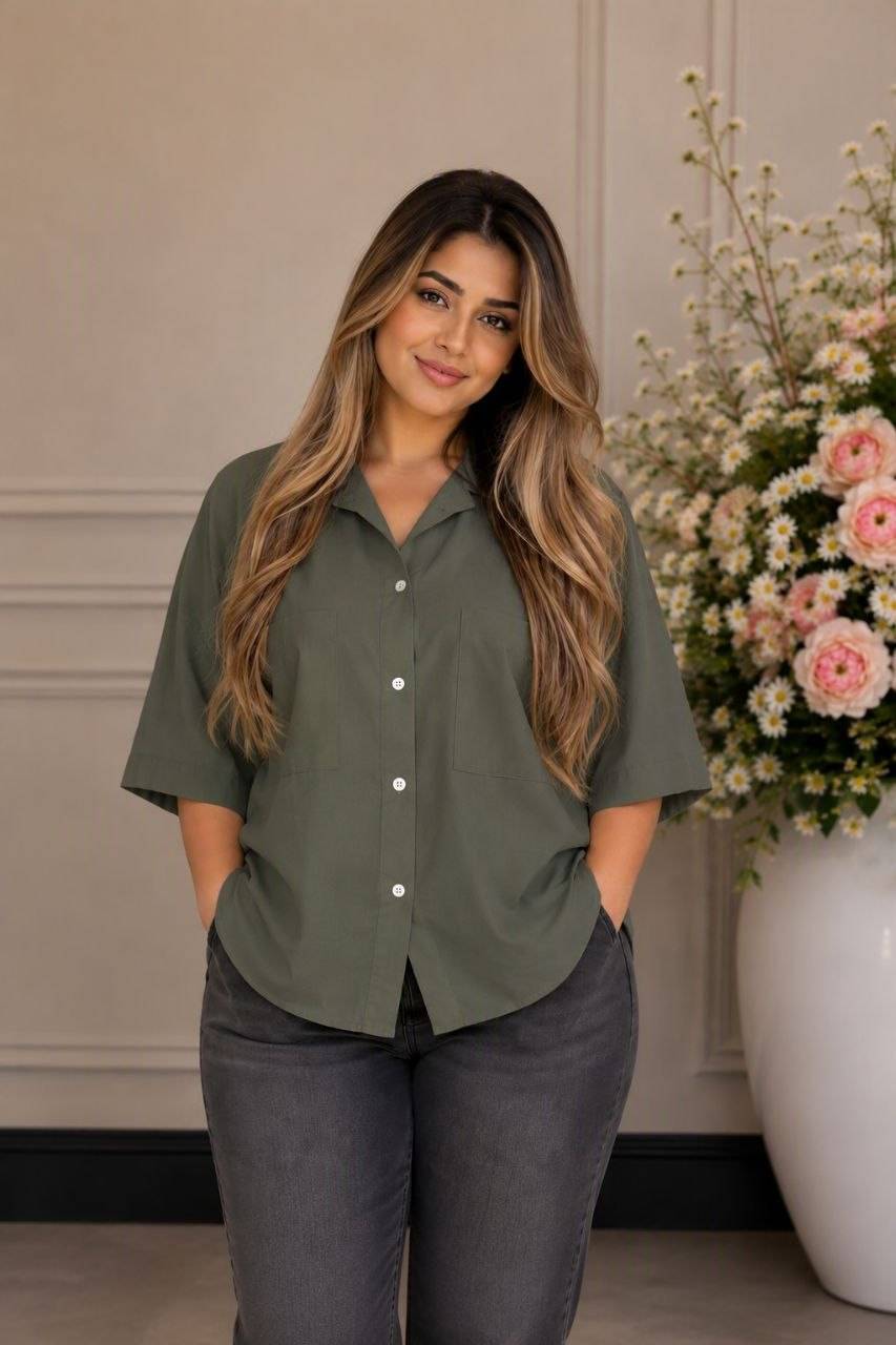 شومیز مانتویی ترانه با کیفیت پارچه عالی😍♥کد 22635 آرات