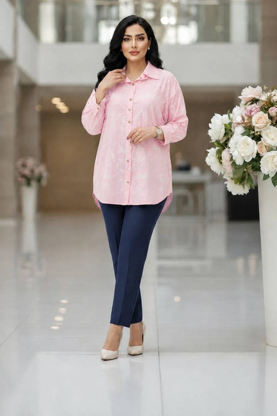 شومیز مانتویی سه گل جنس درجه یک🥰👌🏻کد 22706 آرات