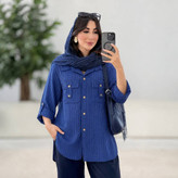 شومیز دیپلمات مهنا 🌿 با رنگبندی و کیفیت عالی ✅والی10369