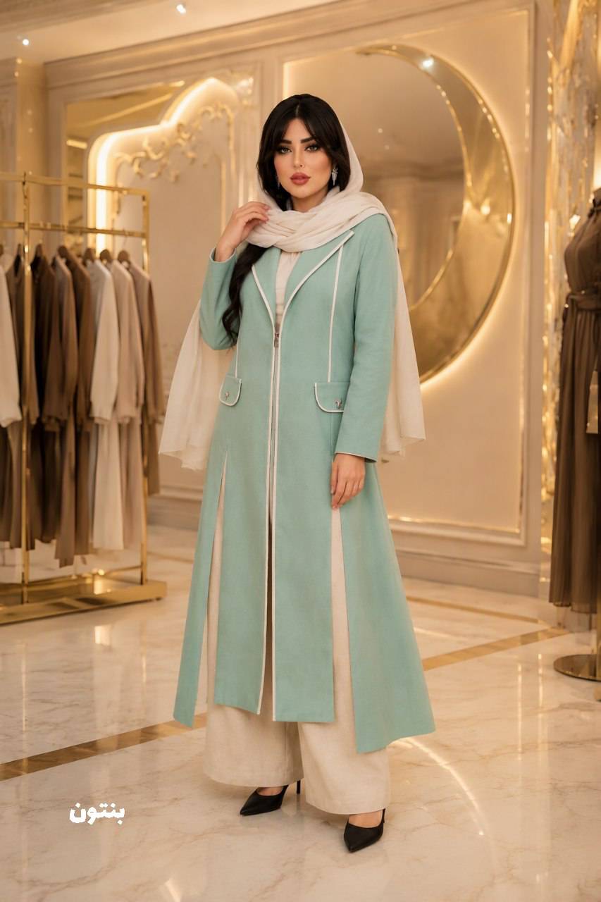 مانتو بلند یکتا جنس مازراتی😍👌🏻کد 21482 ناز