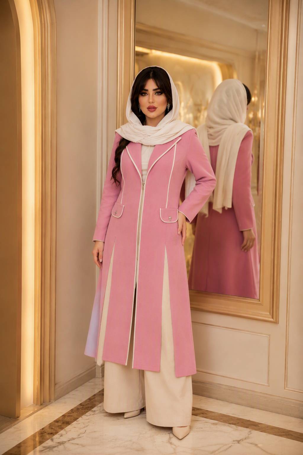 مانتو بلند یکتا جنس مازراتی😍👌🏻کد 21482 ناز