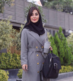 مانتو دیپلمات نگارین🌿 با رنگ بندی و کیفیت عالی ✅ ارغوان100880