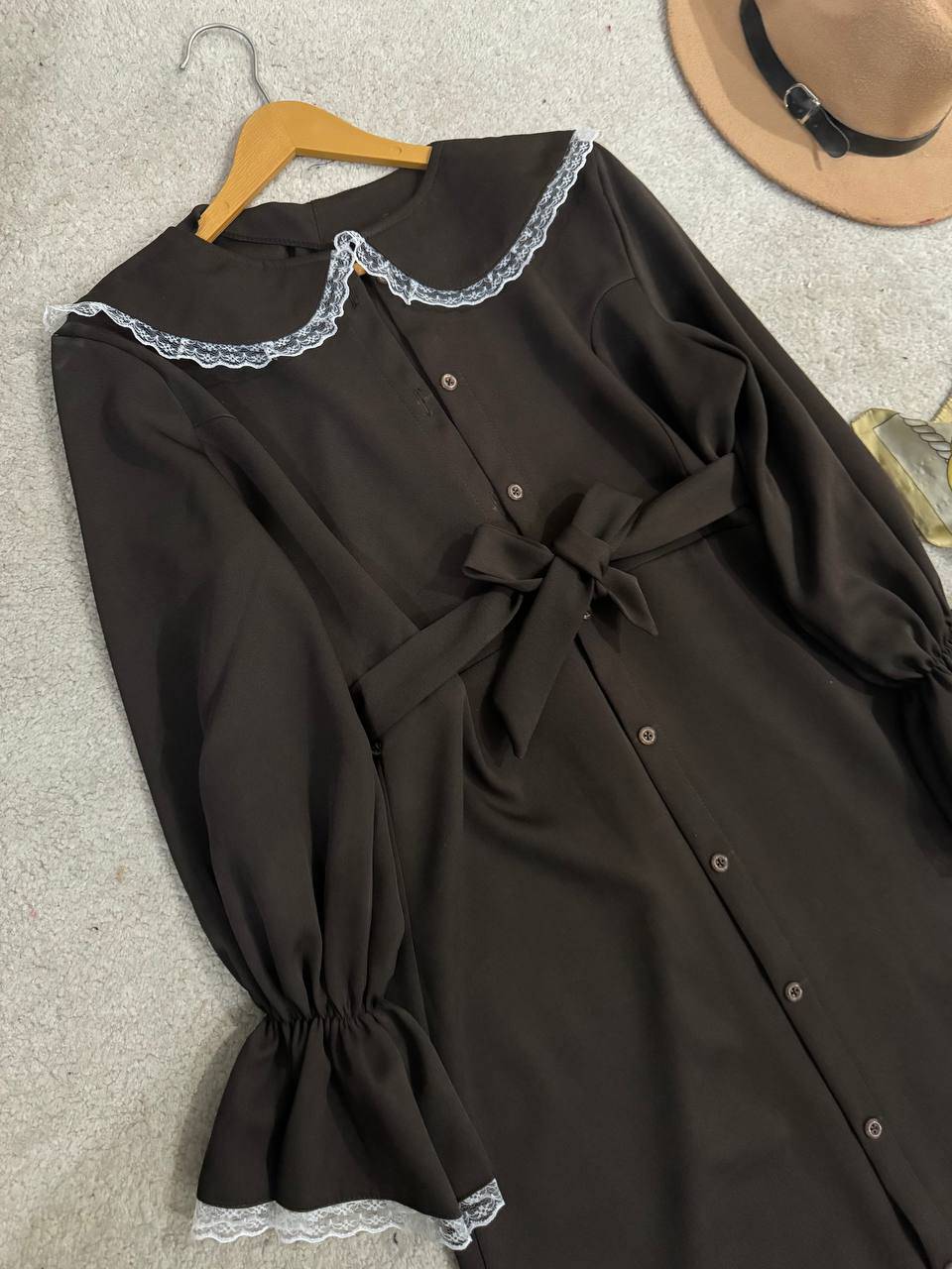 مانتو بلند کمربندار فرشته😍♥✨کد 22998 ناز