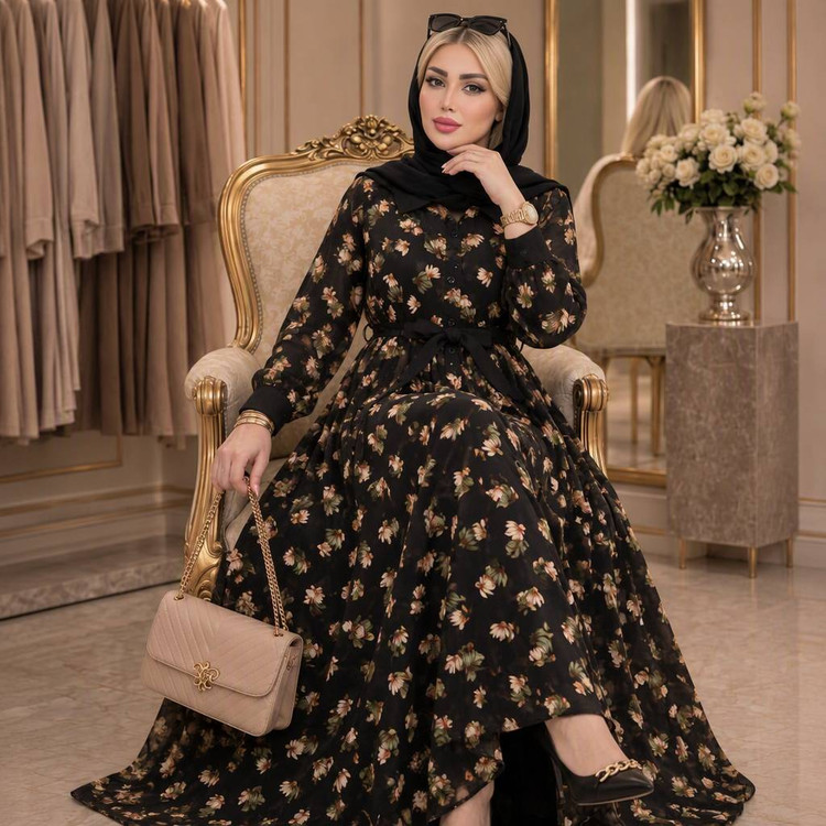 پیراهن بلند حریر ❤️🫀کد23024 ماه