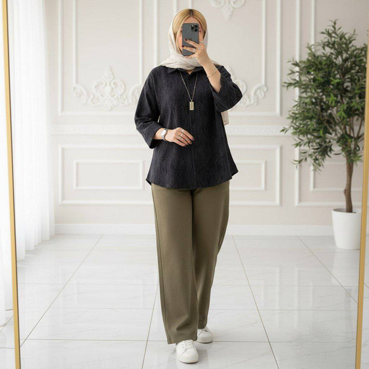 شومیز مانتویی نازگل ❤️🎀کد525 شانی