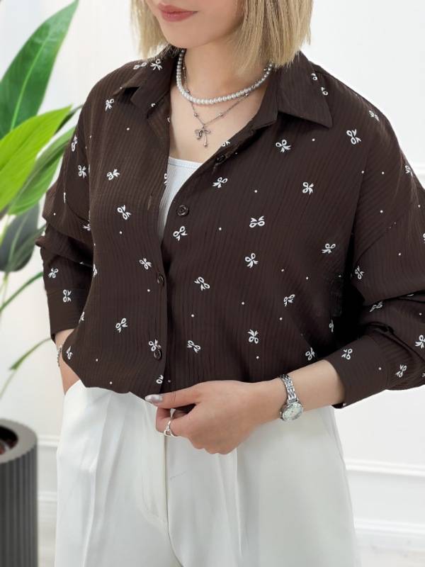 شومیز شیشه ای چنل پری شیشه ای در رنگبندی 🎀🎀کد۲۲۳۷۵ ستشو