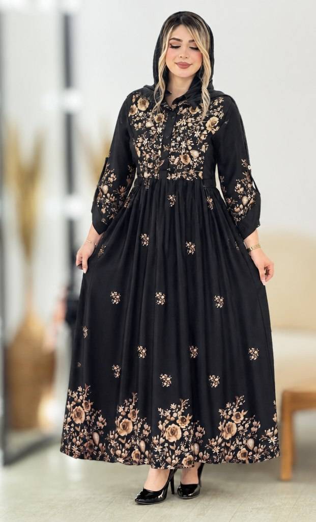 پیراهن سهیلی زنبق🌿 با پارچه بوگاتی درجه یک ✅الیش13757