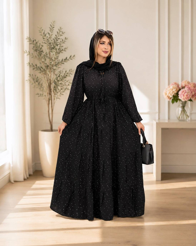 پیراهن ساحلی برفی 🌿 با پارچه بوگاتی درجه یک ✅ الیش15709