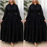 پیراهن ساحلی برفی 🌿 با پارچه بوگاتی درجه یک ✅ الیش15709