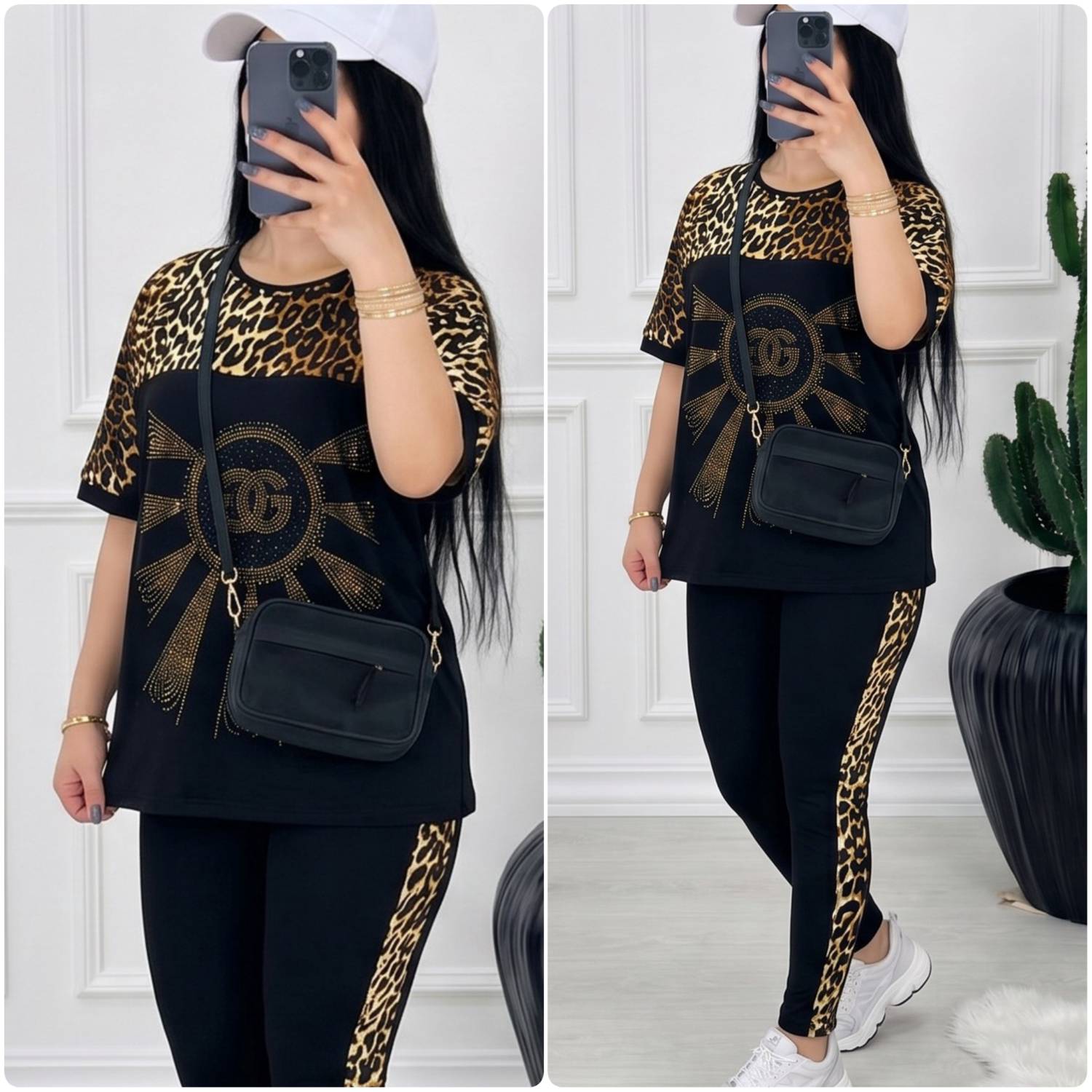 ست تیشرت و شلوارD&G🌿 با رنگبندی و کیفیت عالی ✅الیش13344
