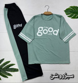 ست تیشرت و شلوارgood 🫶با رنگ بندی و کیفیت عالی✅ الیش16129