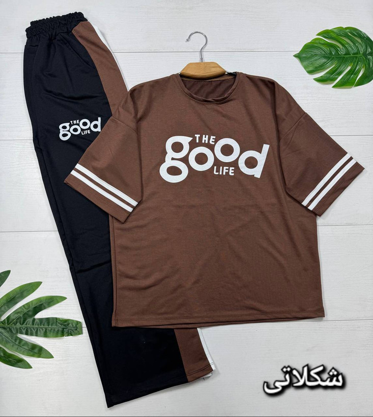 ست تیشرت و شلوارgood 🫶با رنگ بندی و کیفیت عالی✅ الیش16129