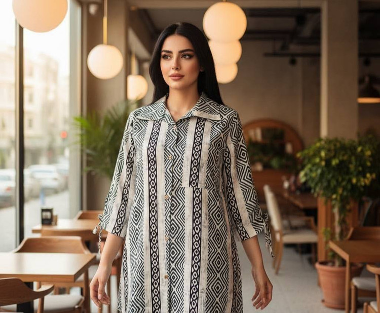 مانتو آستین گت 🌿 با رنگبندی و کیفیت عالی✅ تارا76056