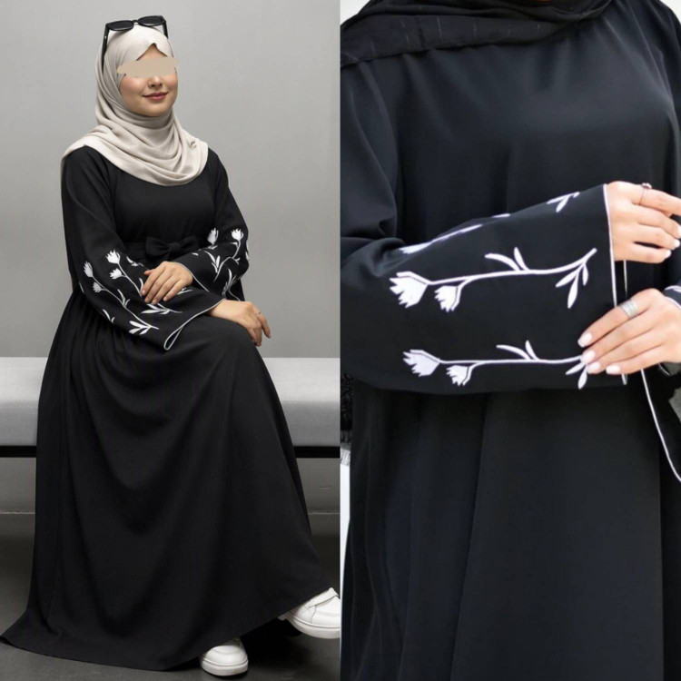 پیراهن عبای گل لاله🌹 با کیفیت بسیار عالی✅ والی22466