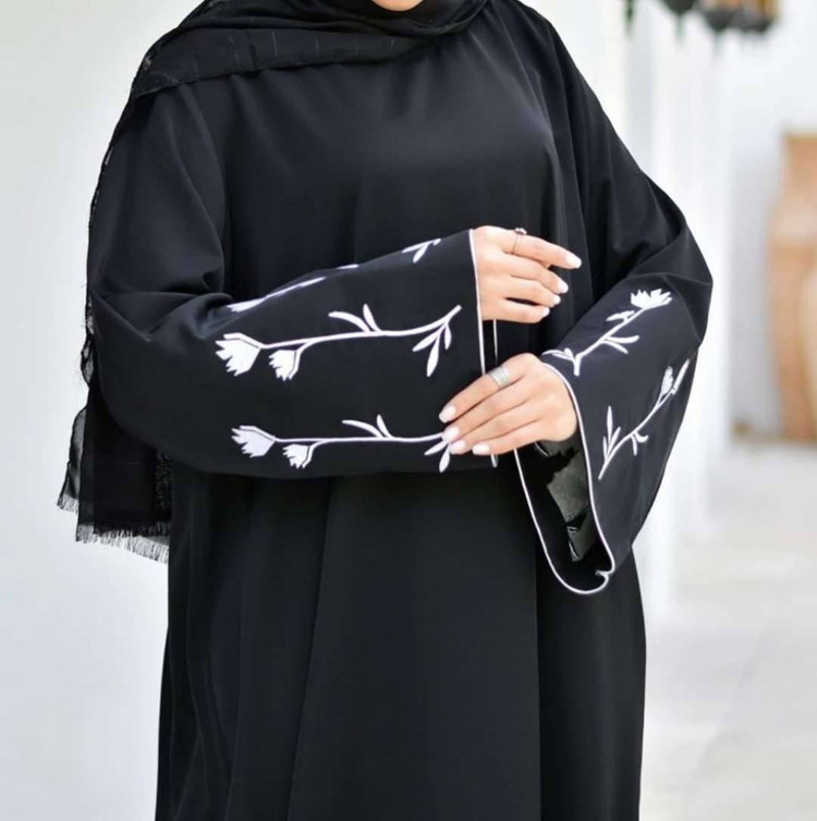 پیراهن عبای گل لاله🌹 با کیفیت بسیار عالی✅ والی22466