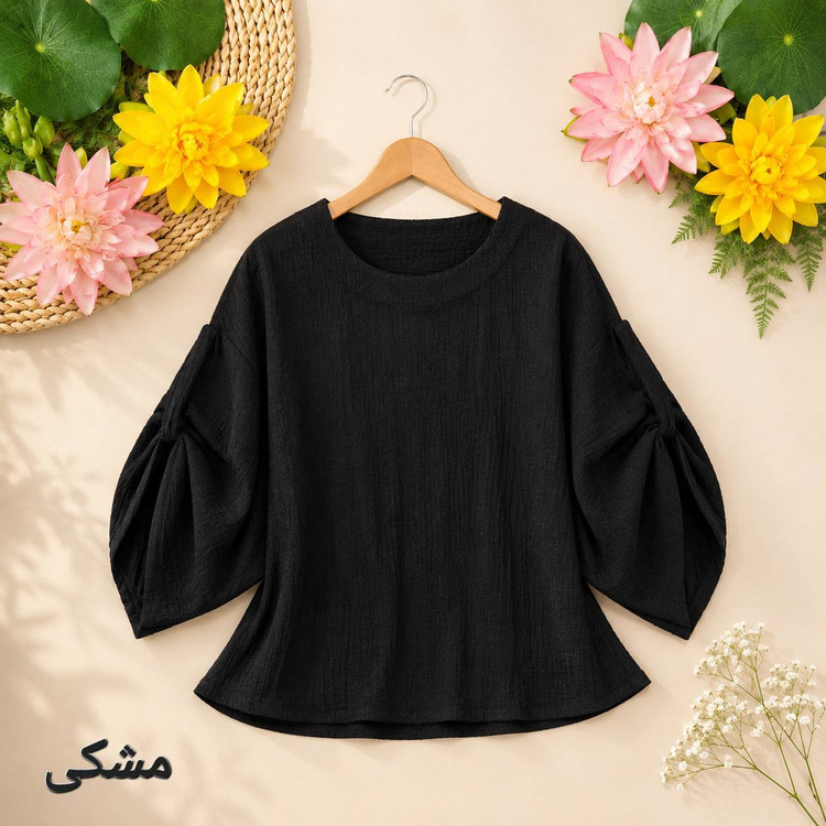 شومیز 528🌿 با رنگ بندی و کیفیت عالی✅ بی بی 1098