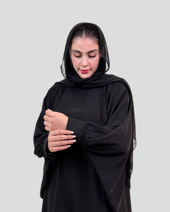 عبایی نوار کریستال با بند تنظیم جنس الیزه🥰♥کد 491 حدیث