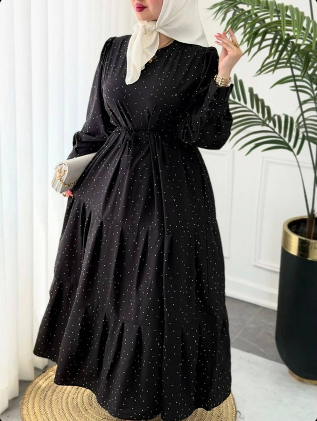 پیراهن مجلسی سوپر کلوش با بند تنظیم سایز😍♥کد 459 حدیث