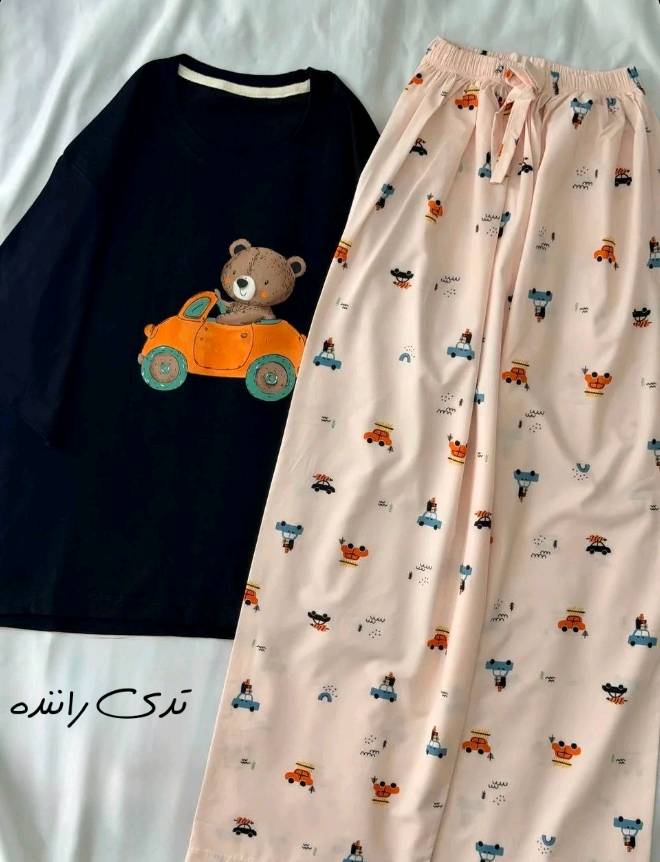 ست تیشرت شلوار قواره دار پریزاد در رنگبندی 🌈🌈🌈کد۲۳۰۶۳ دلتا