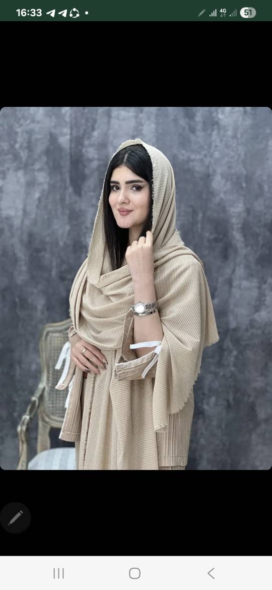 شال زارا لب ریش کنف سنگشور د. رنگبندی 🎀🎀کد۲۲۹۴۸ ستشو