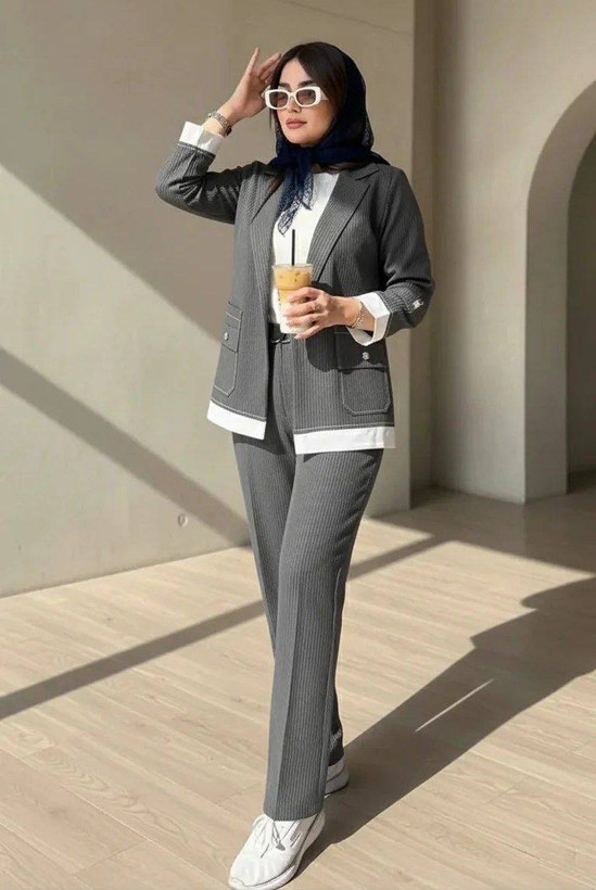 ست کت و شلوار ساغر ❤️🎀کد751 آدراپانا