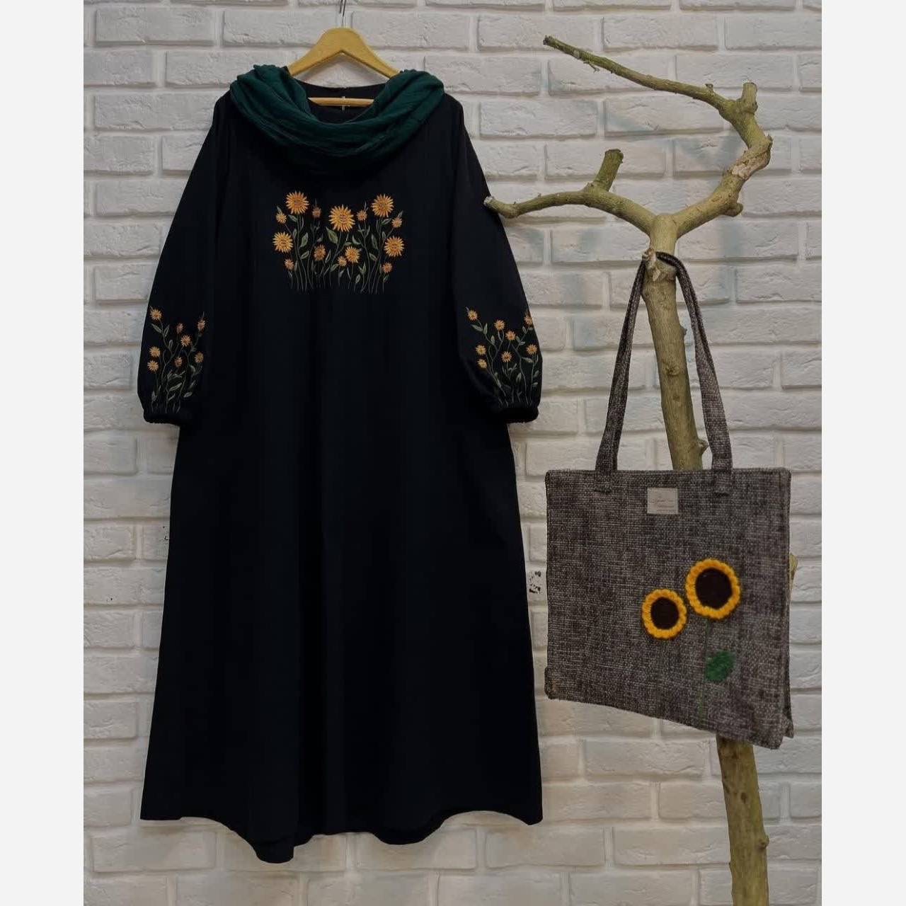 کفتان آفتابگردان لنینت اعلا تکرنگ مشکی 😍 😍 کد ۳۲۴۸ راشین