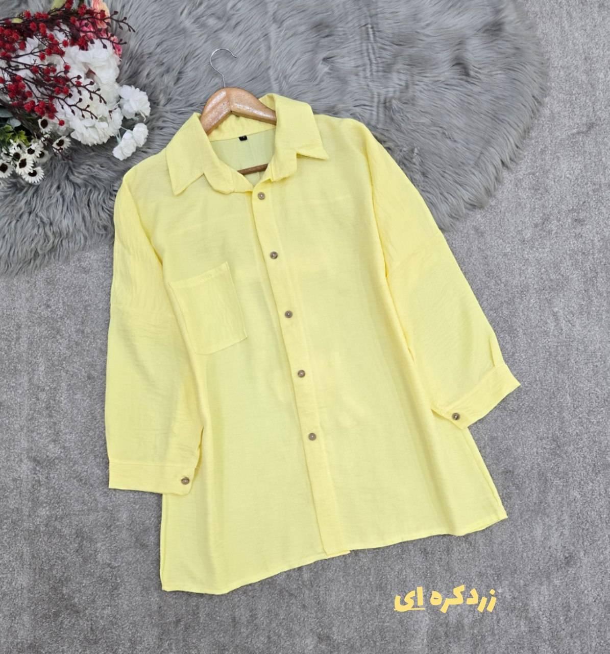 شومیز مانتویی مرسانا🌟 بارنگبندی و سایز بندی ⚡وبا کیفیت عالی 🌼والی ۲۳۰۷۹
