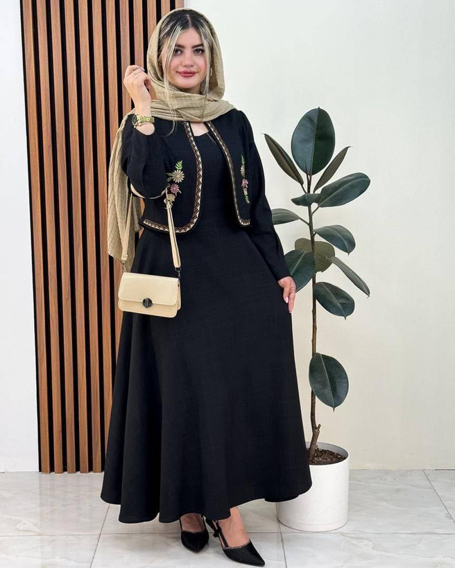 ست کت و سارافون همتا🌿با کیفیت عالی ✅ الیش9611