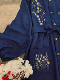 مانتو گلدوزی نهال 🌿 با رنگ بندی و کیفیت عالی ✅والی4654