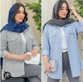 شومیز راه راه ناکایا جنس نخ تترون سوپر درجه یک 😍😍کد۲۲۳۳۲ نیکی