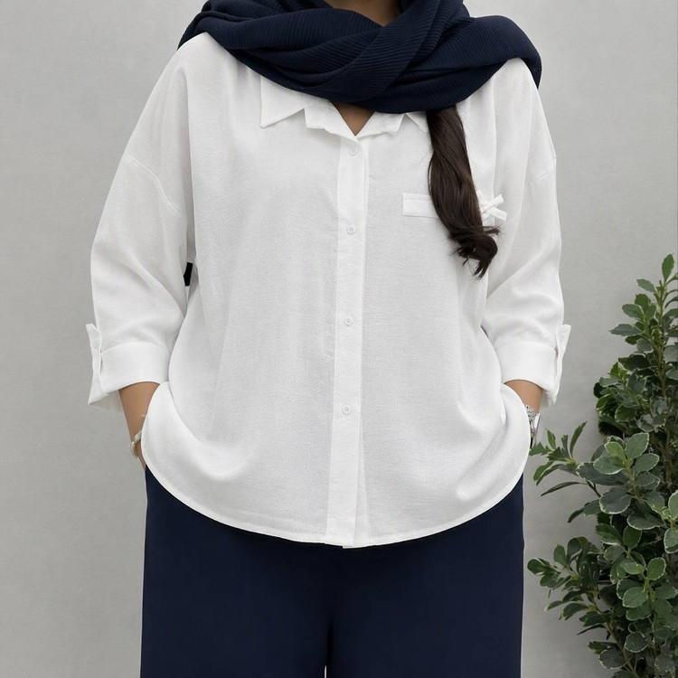 شومیز باربی در رنگ بندی زیبا 🎀❤️کد 23153 کلار