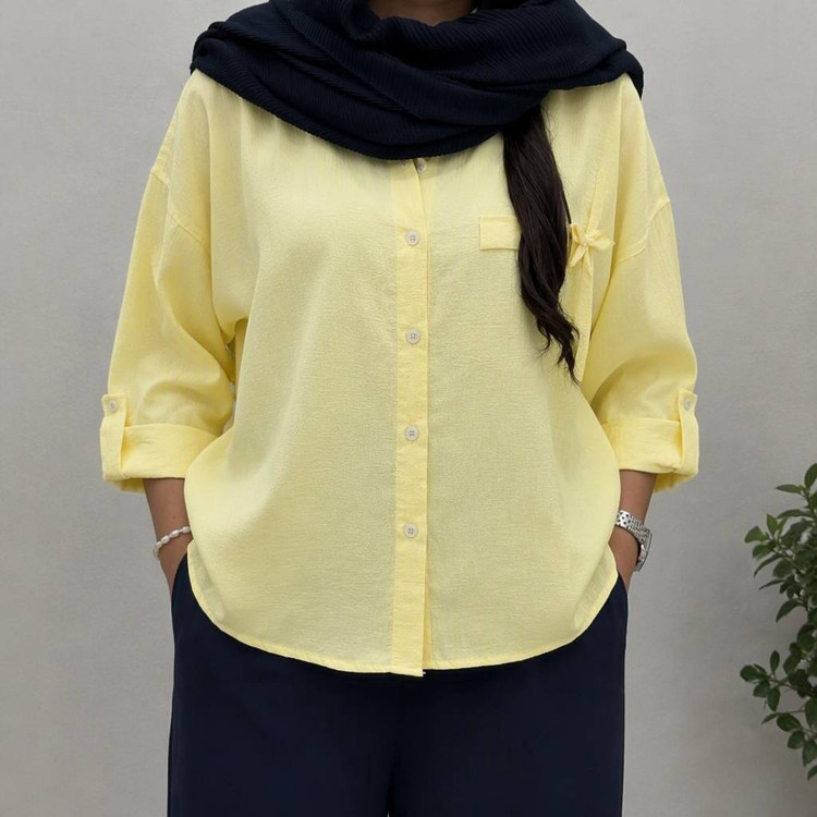 شومیز باربی در رنگ بندی زیبا 🎀❤️کد 23153 کلار