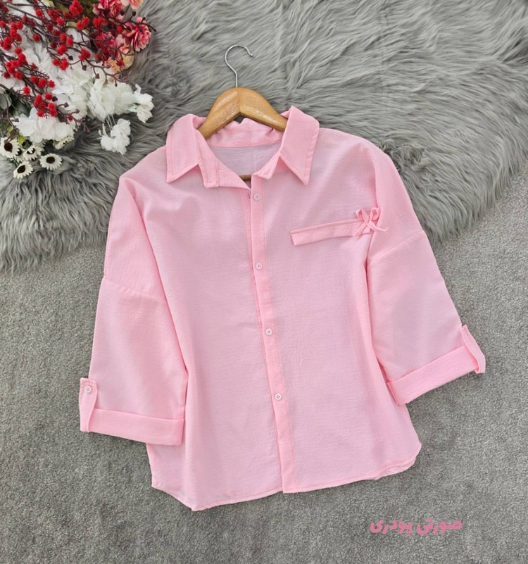 شومیز باربی در رنگ بندی زیبا 🎀❤️کد 23153 کلار