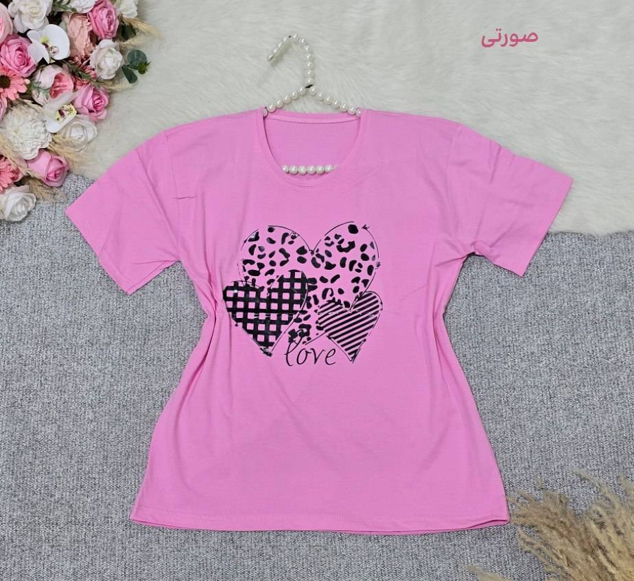 تیشرت باکسی طرح Love ❤️با رنگ بندی و کیفیت عالی ✅ ساری23078
