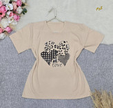 تیشرت باکسی طرح Love ❤️با رنگ بندی و کیفیت عالی ✅ ساری23078
