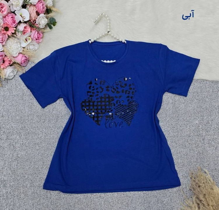 تیشرت باکسی طرح Love ❤️با رنگ بندی و کیفیت عالی ✅ ساری23078