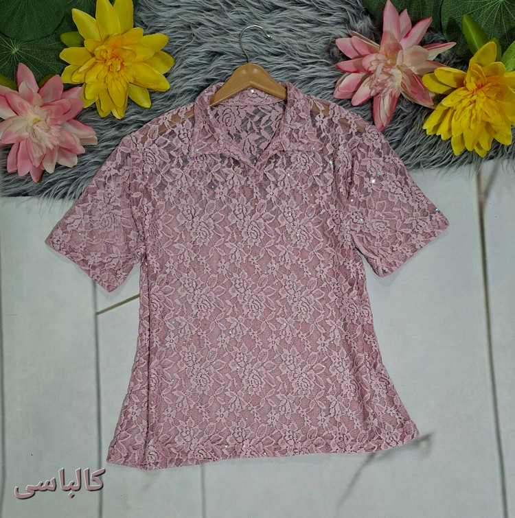 تیشرت پولکی ترند524🌿در رنگبندی و کیفیت عالی ✅ بی بی 1103