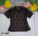 تیشرت پولکی ترند524🌿در رنگبندی و کیفیت عالی ✅ بی بی 1103