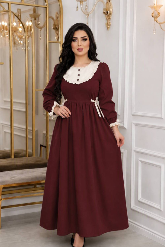 پیراهن عروسکی دنیز جنس مازراتی😎✅کد 21570 ناز