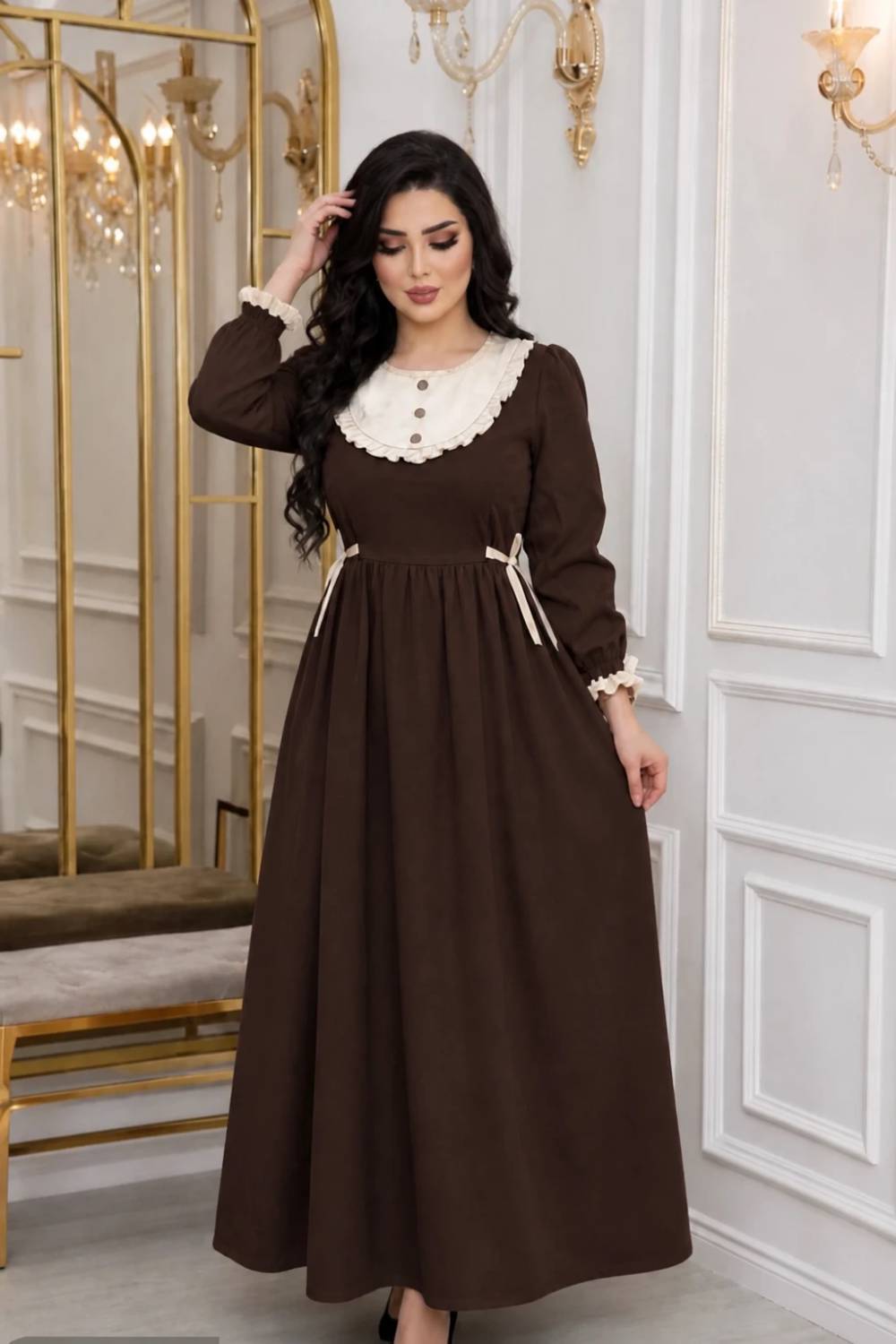 پیراهن عروسکی دنیز جنس مازراتی😎✅کد 21570 ناز