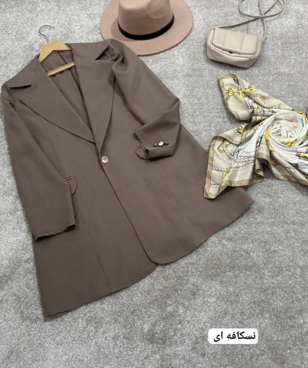 مانتو تک دکمه کایلی جنس مازراتی😍✅کد 9594 ناز