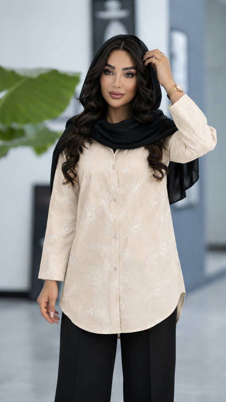 شومیز نورا ۳۰۶ ویسکوز نخ درجه یک در رنگ بندی 🌈 🌈 کد ۲۲۲۳۱ لیدی