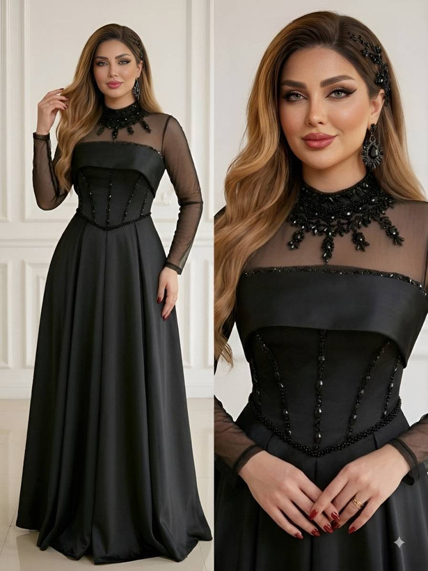 پیراهن مجلسی الیزابت😎زیبا و شیک و بسیار پرفروش🫰😱👌ارسال فوری🥰کد900برلی