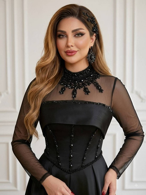 پیراهن مجلسی الیزابت😎زیبا و شیک و بسیار پرفروش🫰😱👌ارسال فوری🥰کد900برلی